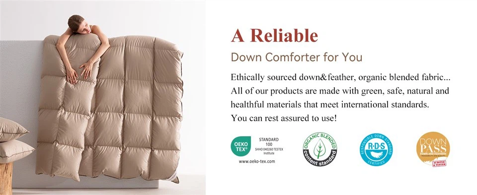 All-Season 75% Down Comforter King Size, Fluffy Duvet Insert With 8 Corner Tabs, Down Proof Cotton Blended Fabric And 3D Baffle Box Construction All-Season 75% Down Comforter King Size, Fluffy Duvet Insert With 8 Corner Tabs, Down Proof Cotton Blended Fabric And 3D Baffle Box Construction